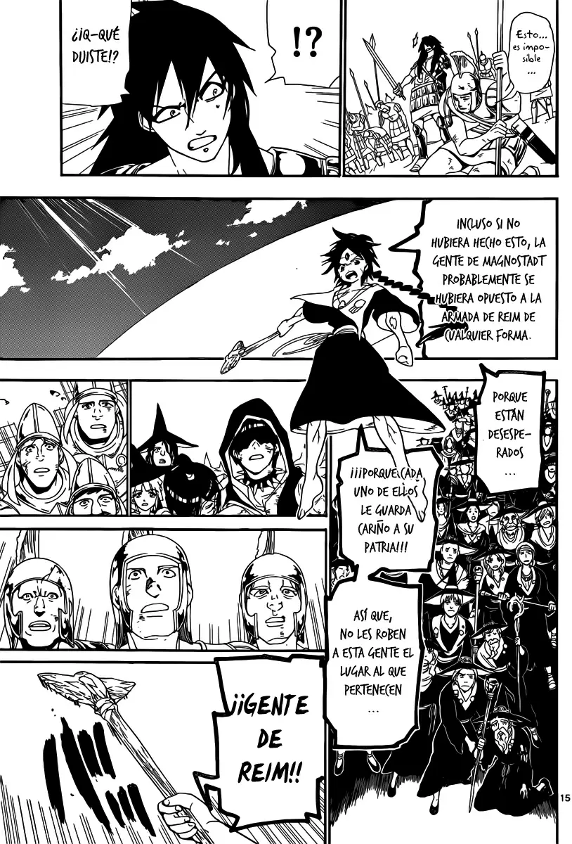 Magi - Labyrinth of Magic capítulo 175, página 15