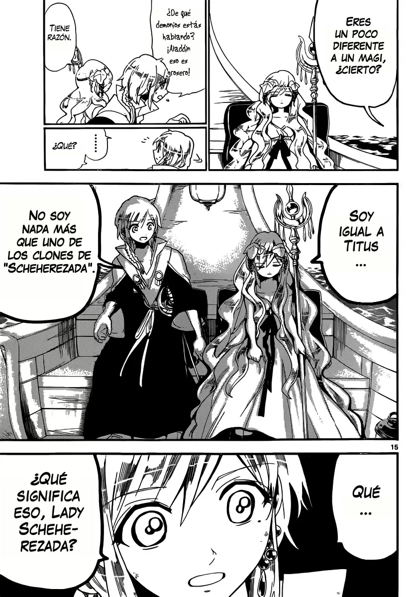 Magi - Labyrinth of Magic capítulo 177, página 15