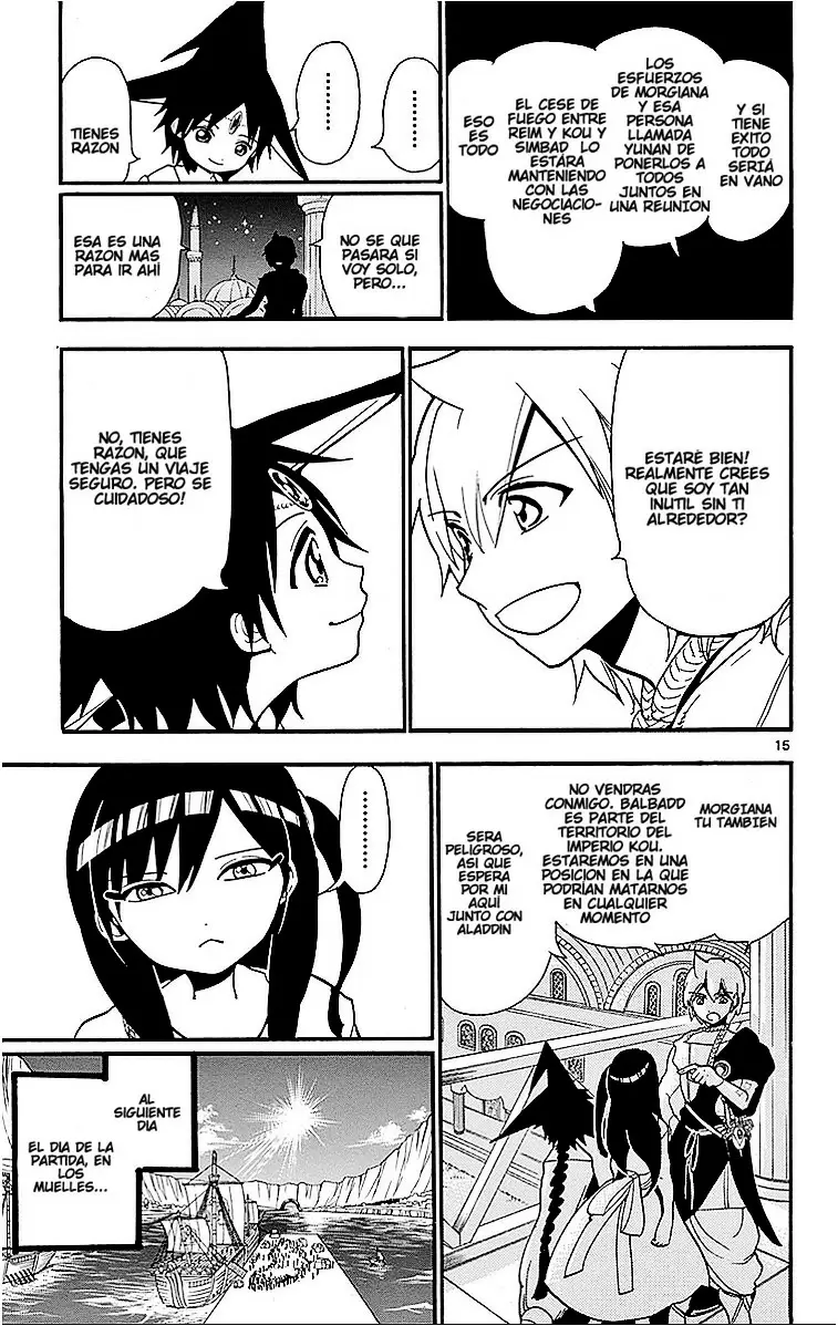 Magi - Labyrinth of Magic capítulo 201, página 15