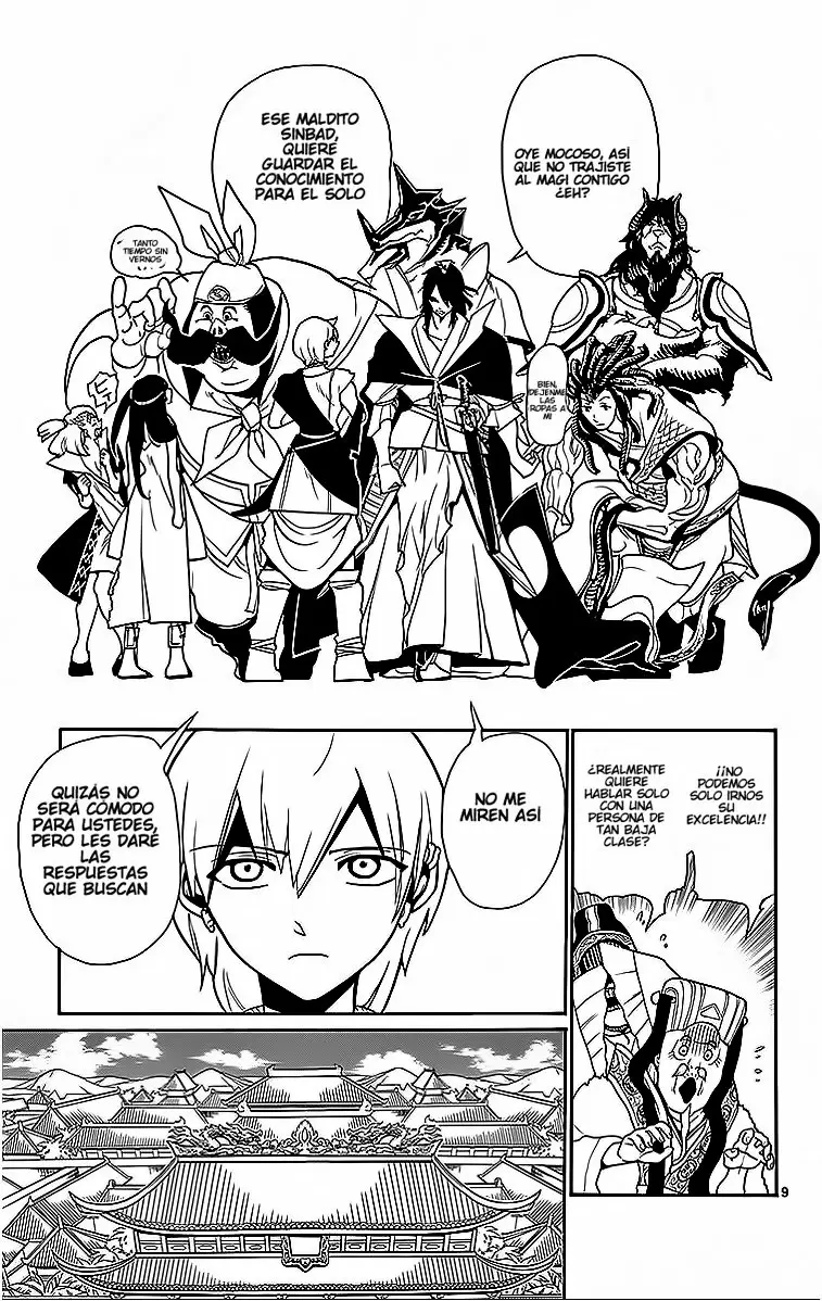 Magi - Labyrinth of Magic capítulo 208, página 9