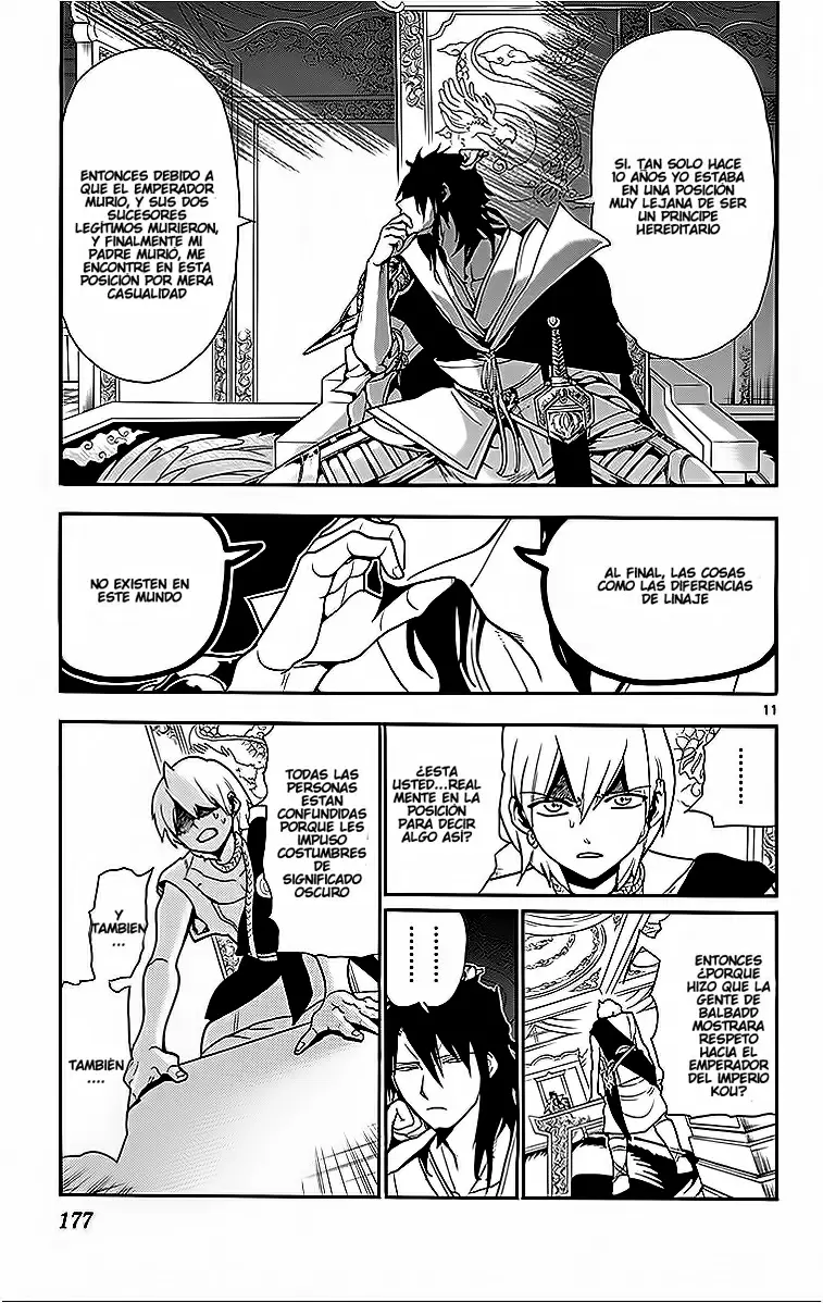 Magi - Labyrinth of Magic capítulo 208, página 11