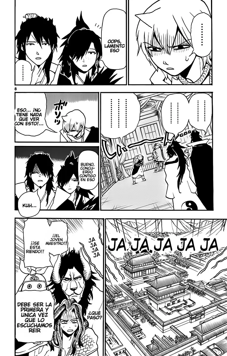 Magi - Labyrinth of Magic capítulo 210, página 8