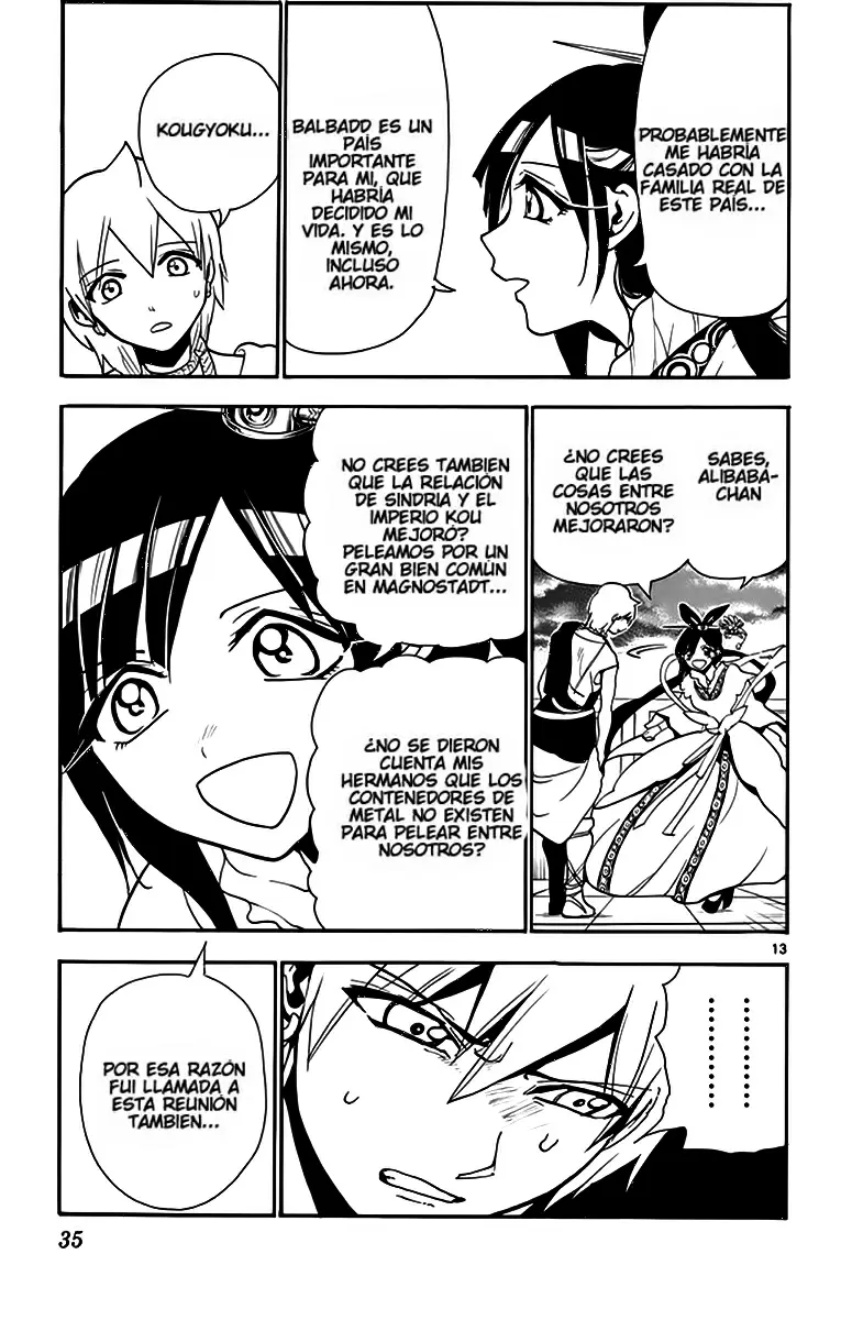 Magi - Labyrinth of Magic capítulo 210, página 13