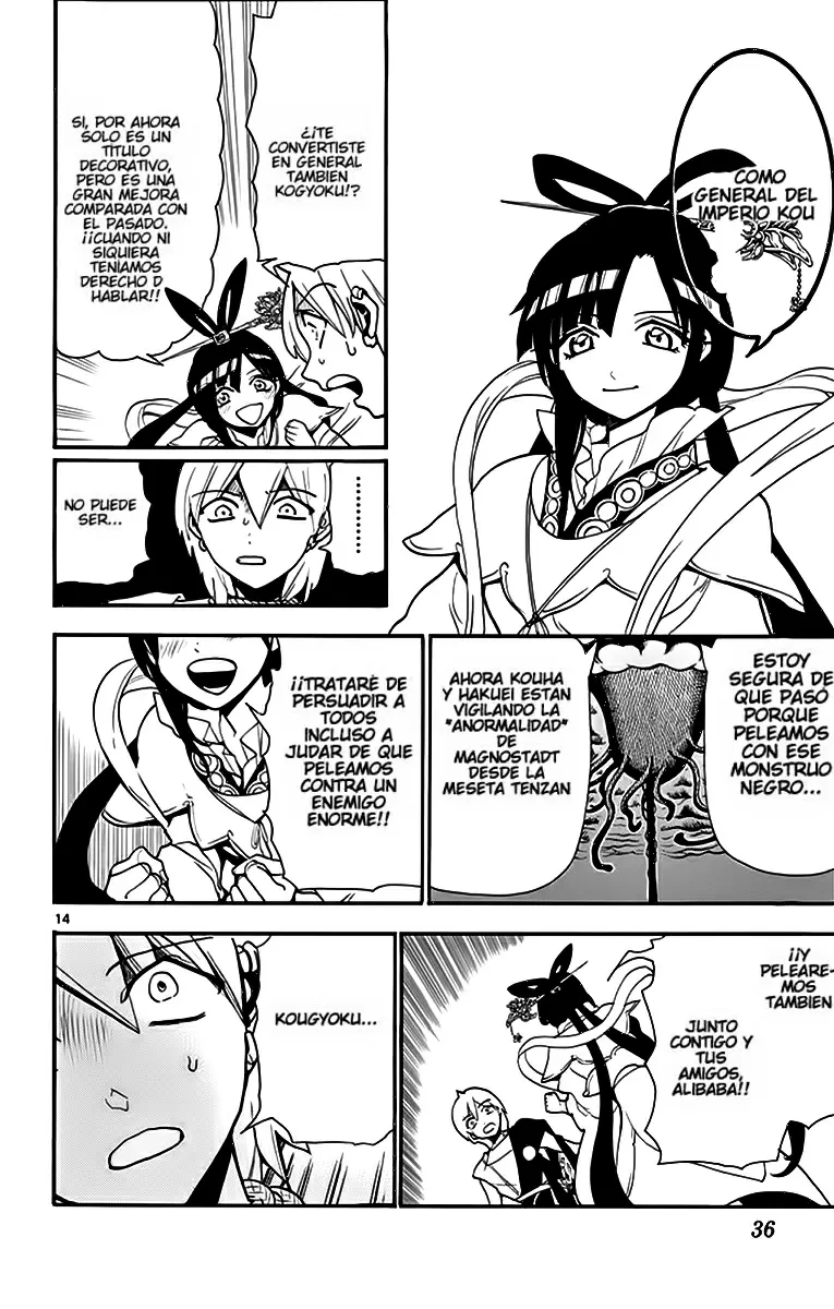 Magi - Labyrinth of Magic capítulo 210, página 14