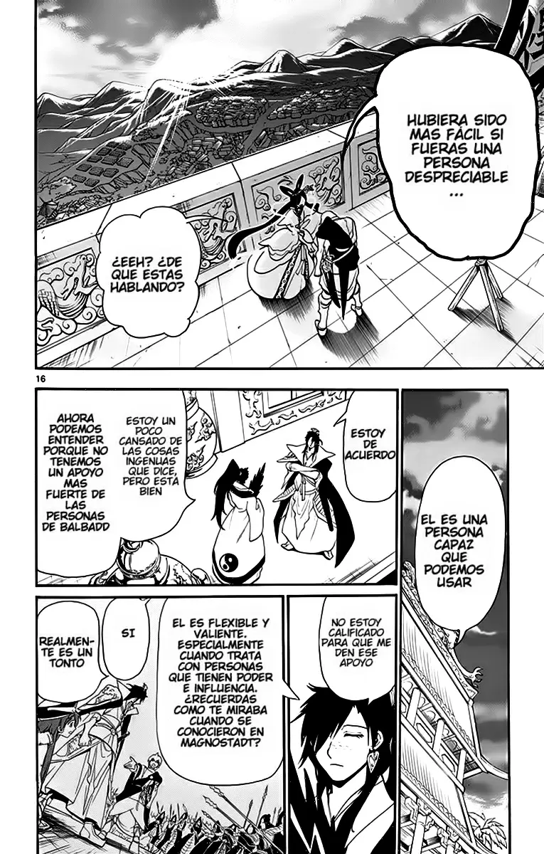 Magi - Labyrinth of Magic capítulo 210, página 16