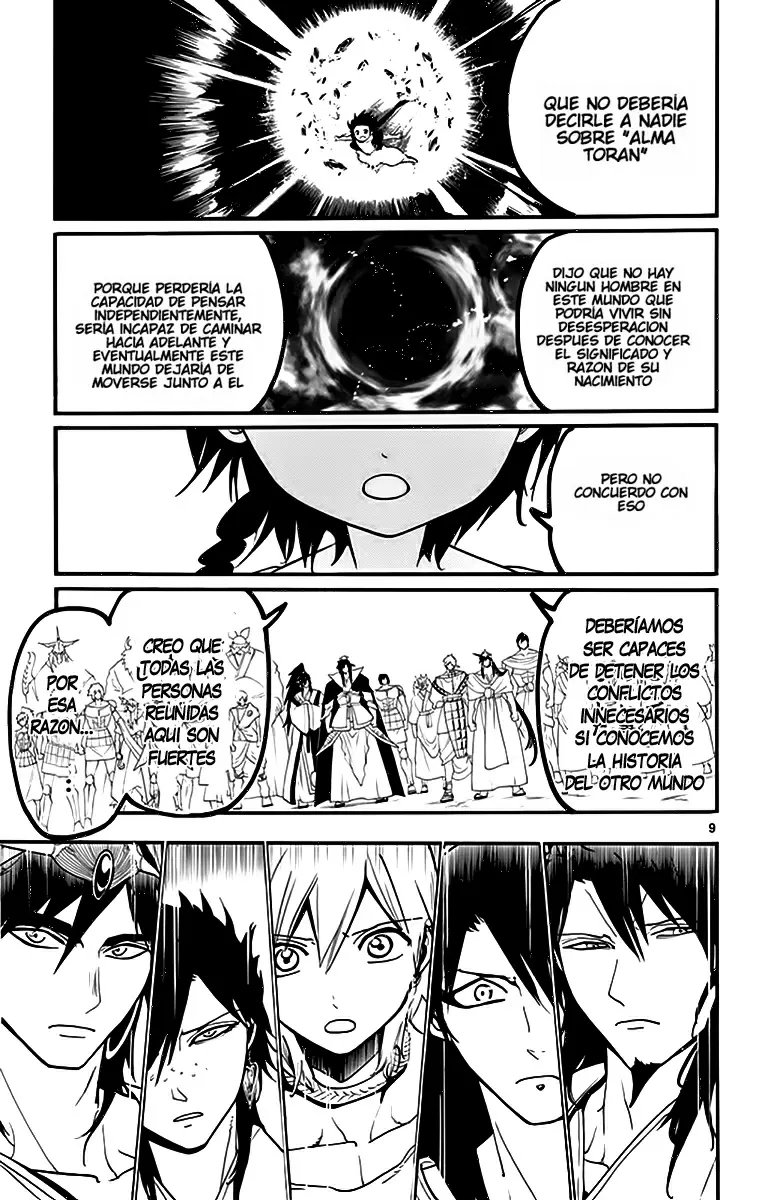Magi - Labyrinth of Magic capítulo 214, página 9