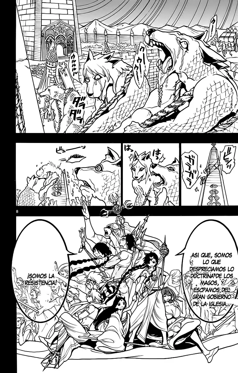 Magi - Labyrinth of Magic capítulo 216, página 8