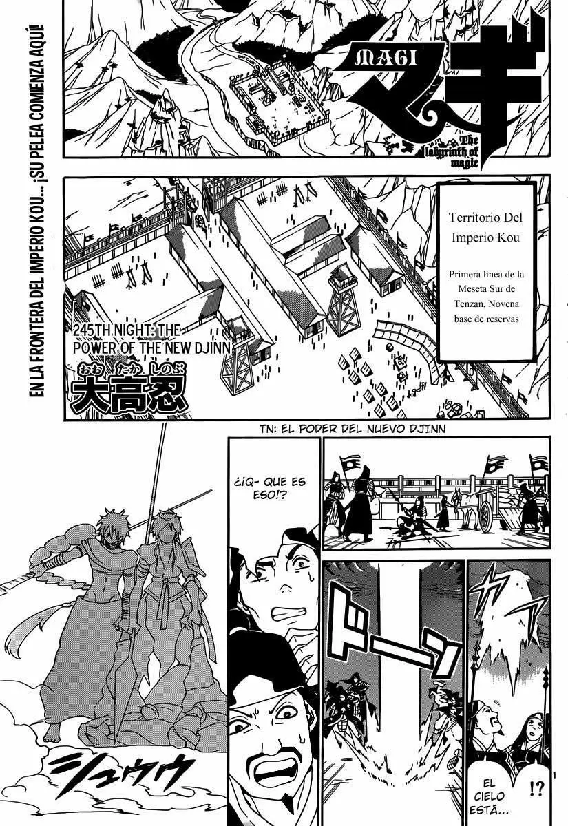Magi - Labyrinth of Magic capítulo 245, página 1