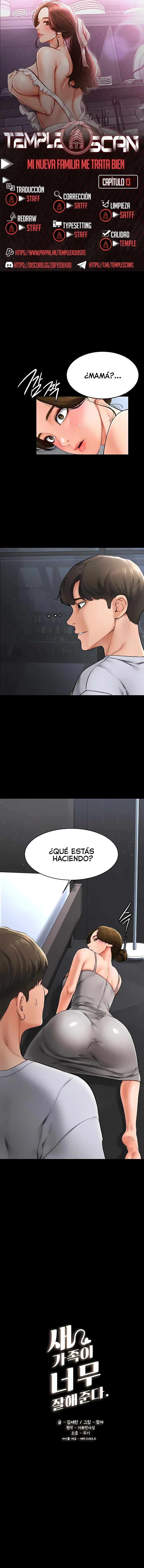 Mi nueva familia me trata bien capítulo 13, página 1