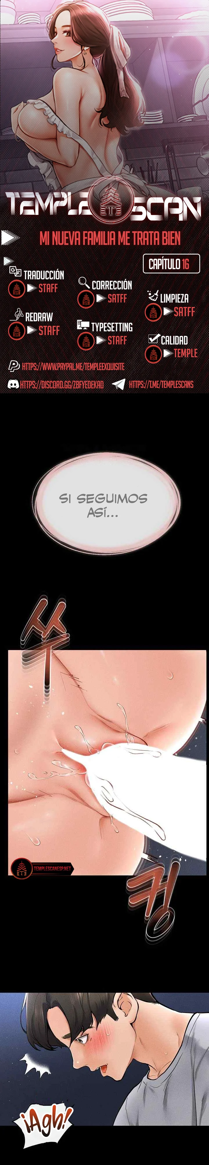 Mi nueva familia me trata bien capítulo 16, página 1