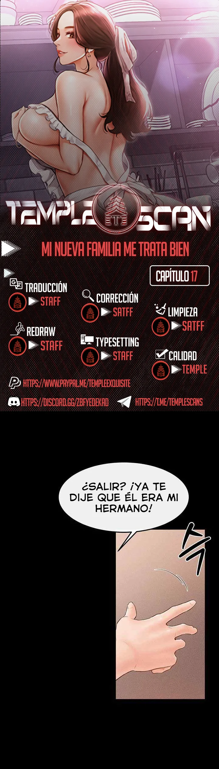 Mi nueva familia me trata bien capítulo 17, página 1
