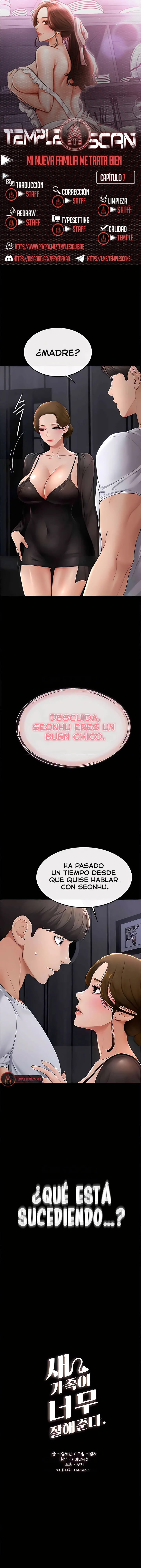 Mi nueva familia me trata bien capítulo 7, página 1