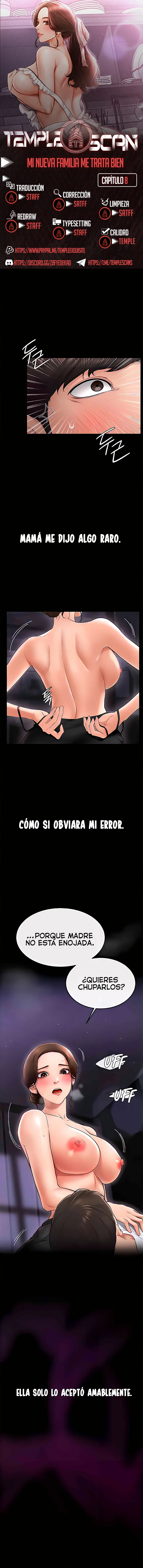Mi nueva familia me trata bien capítulo 8, página 1