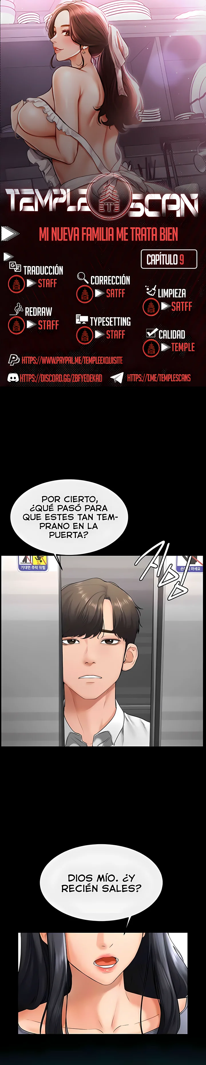 Mi nueva familia me trata bien capítulo 9, página 1