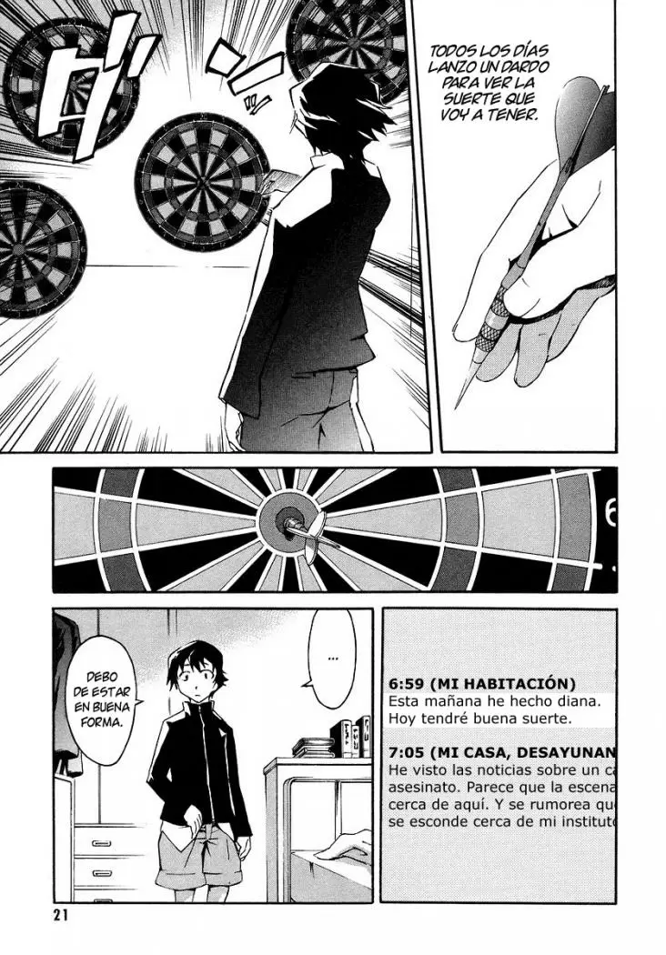 Mirai Nikki capítulo 1, página 22