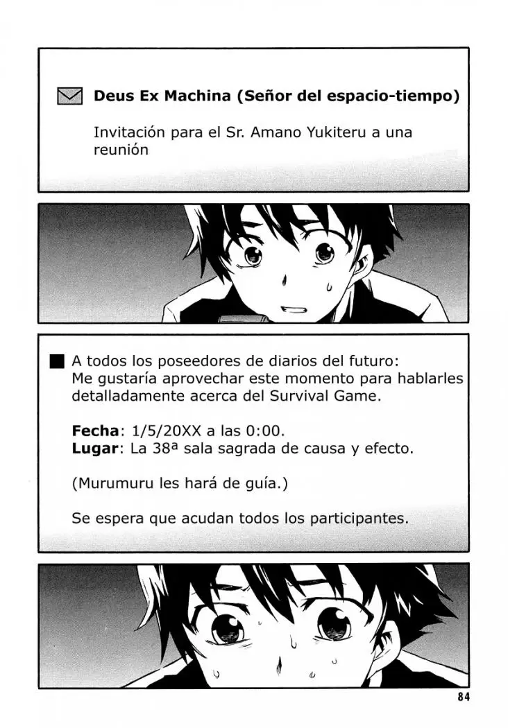 Mirai Nikki capítulo 2, página 4