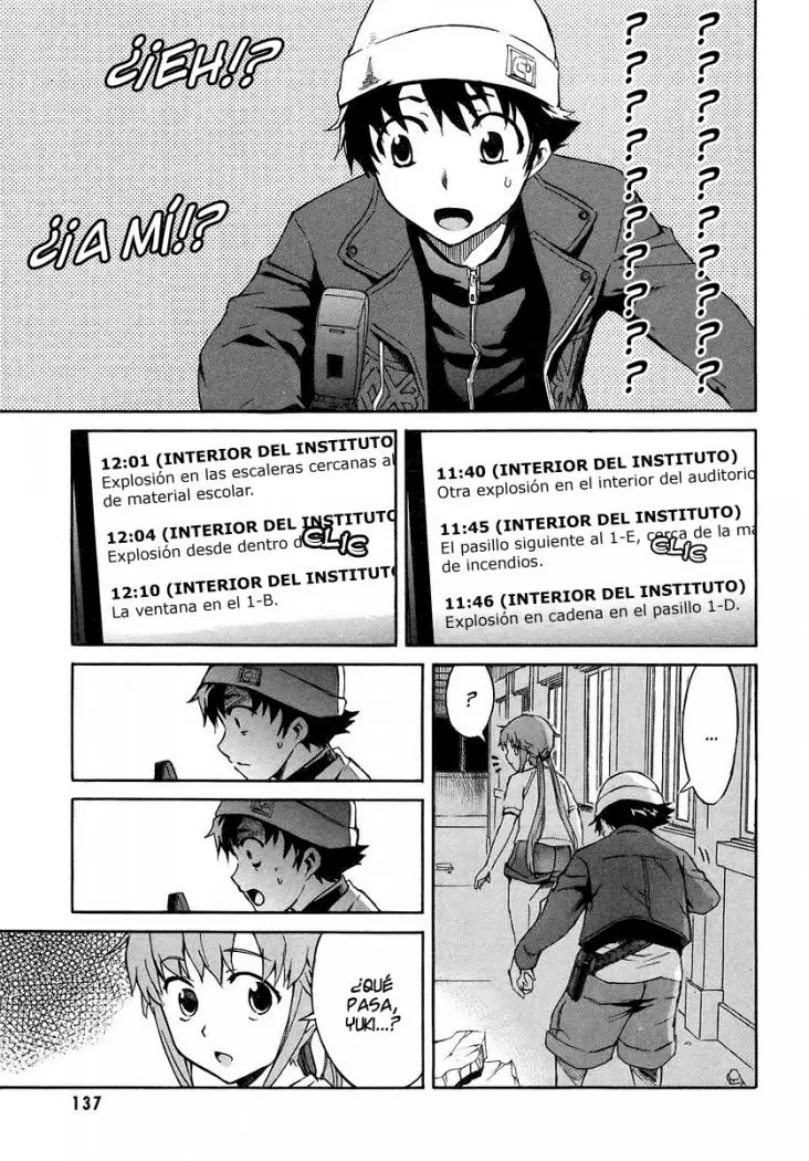Mirai Nikki capítulo 3, página 13
