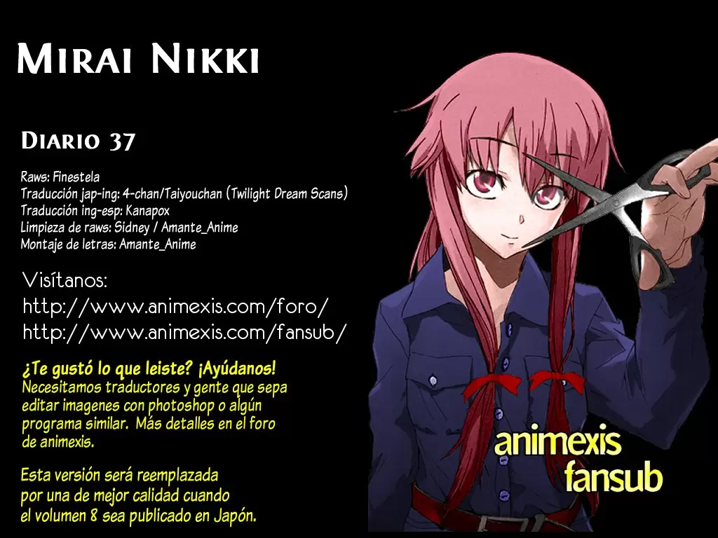 Mirai Nikki capítulo 37, página 38