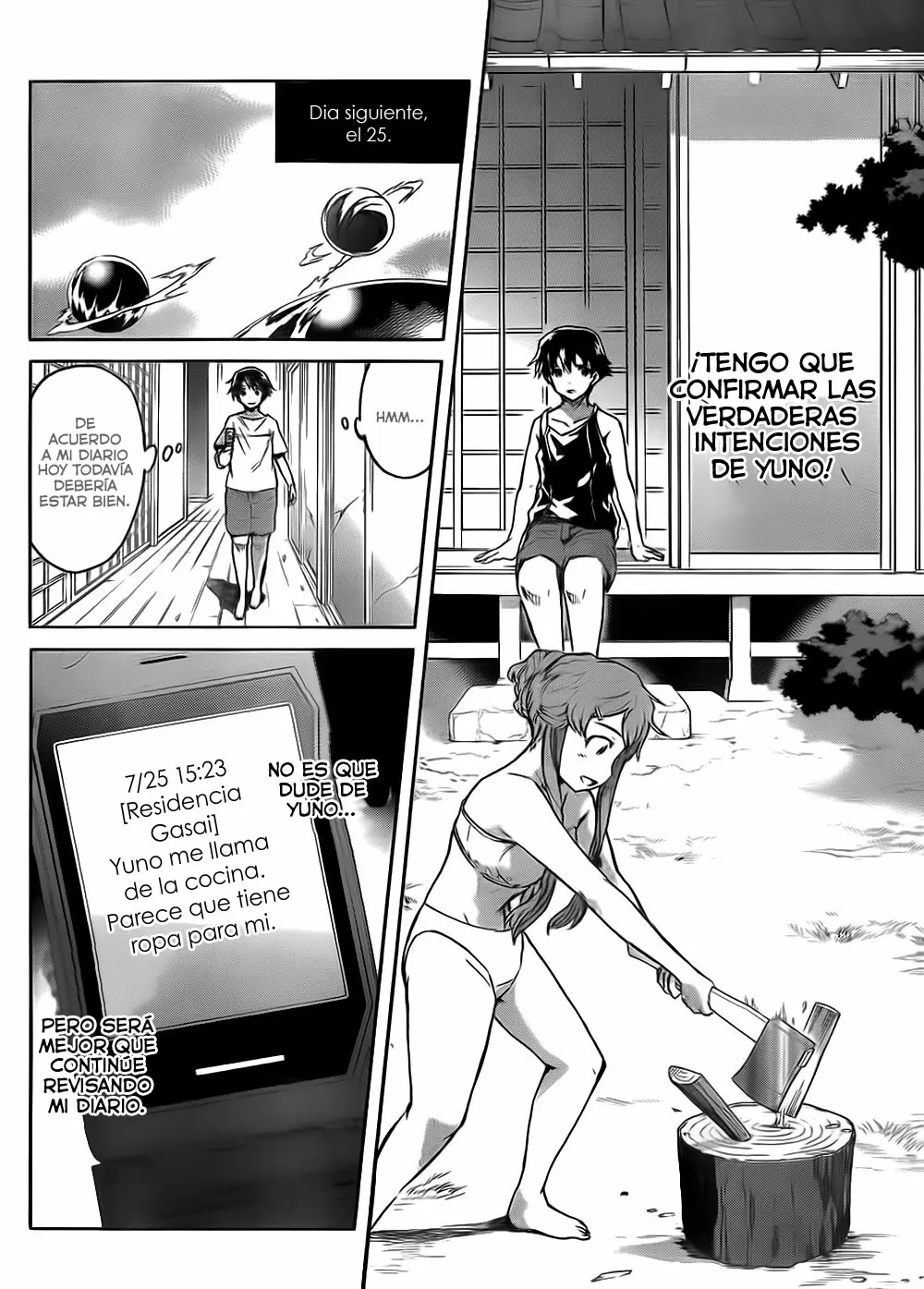Mirai Nikki capítulo 52, página 13