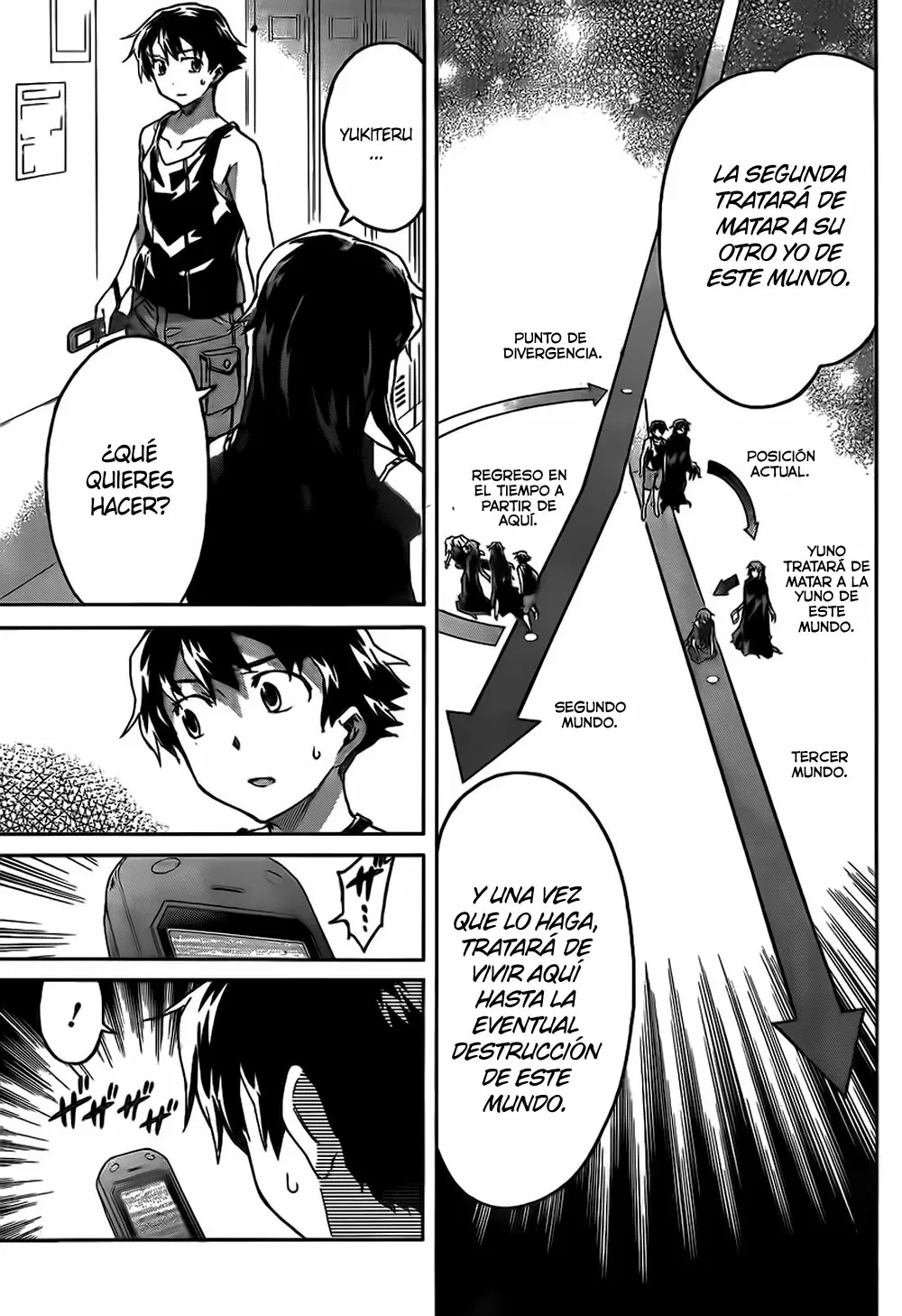 Mirai Nikki capítulo 55, página 17