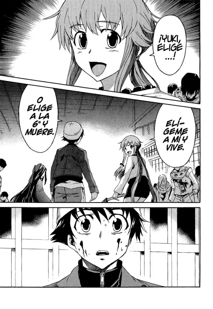 Mirai Nikki capítulo 8, página 1