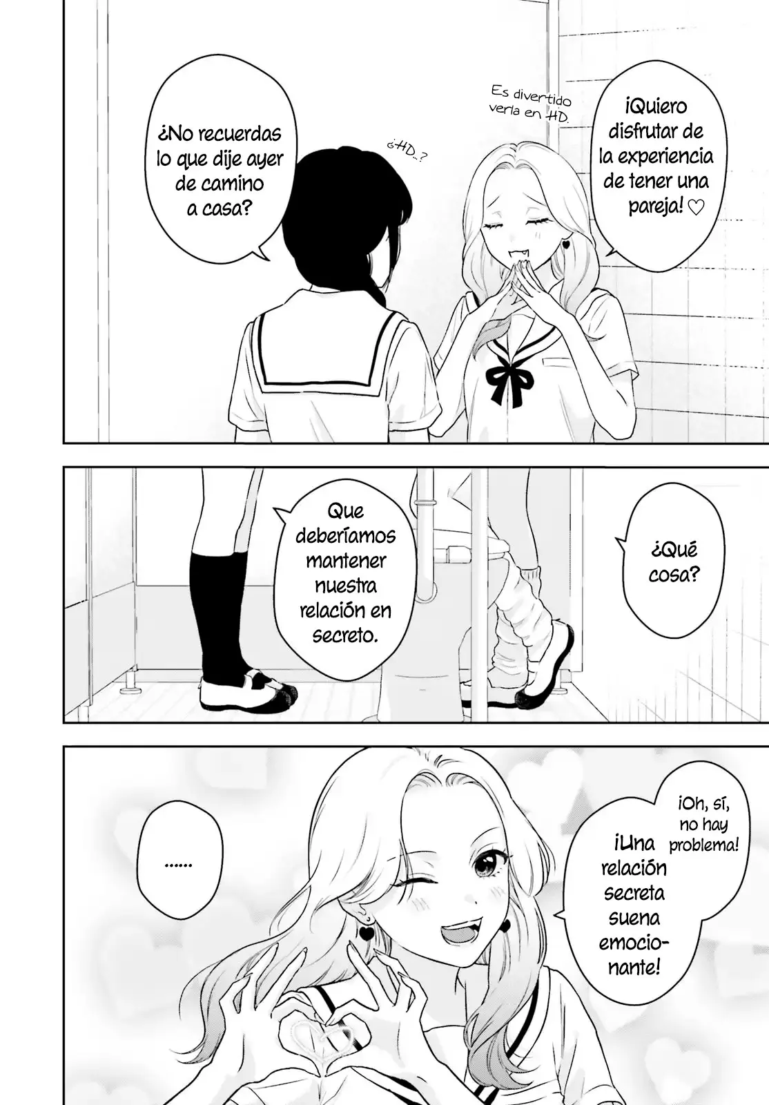 Nanoka-kan Gentei Kanojo capítulo 2, página 8