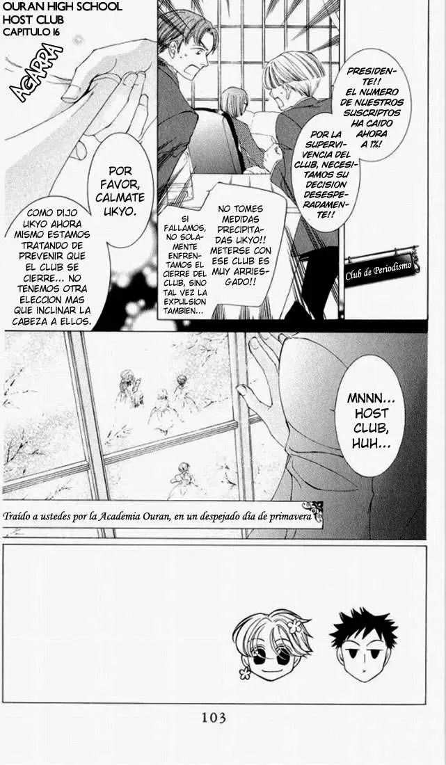 Ouran High School Host Club capítulo 16, página 1