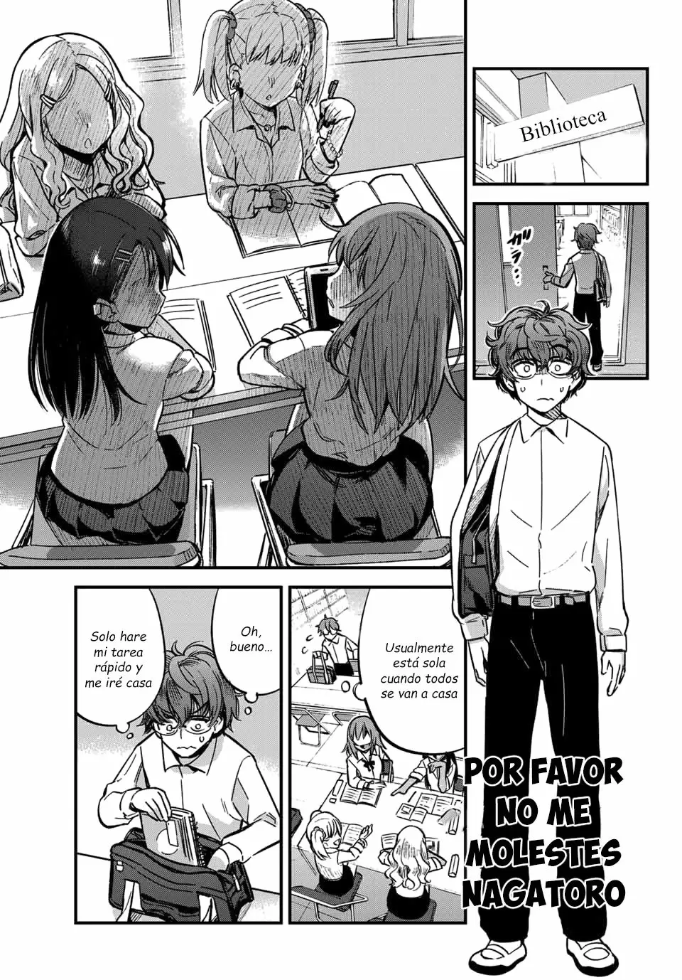 Please don't bully me, Nagatoro capítulo 1, página 2