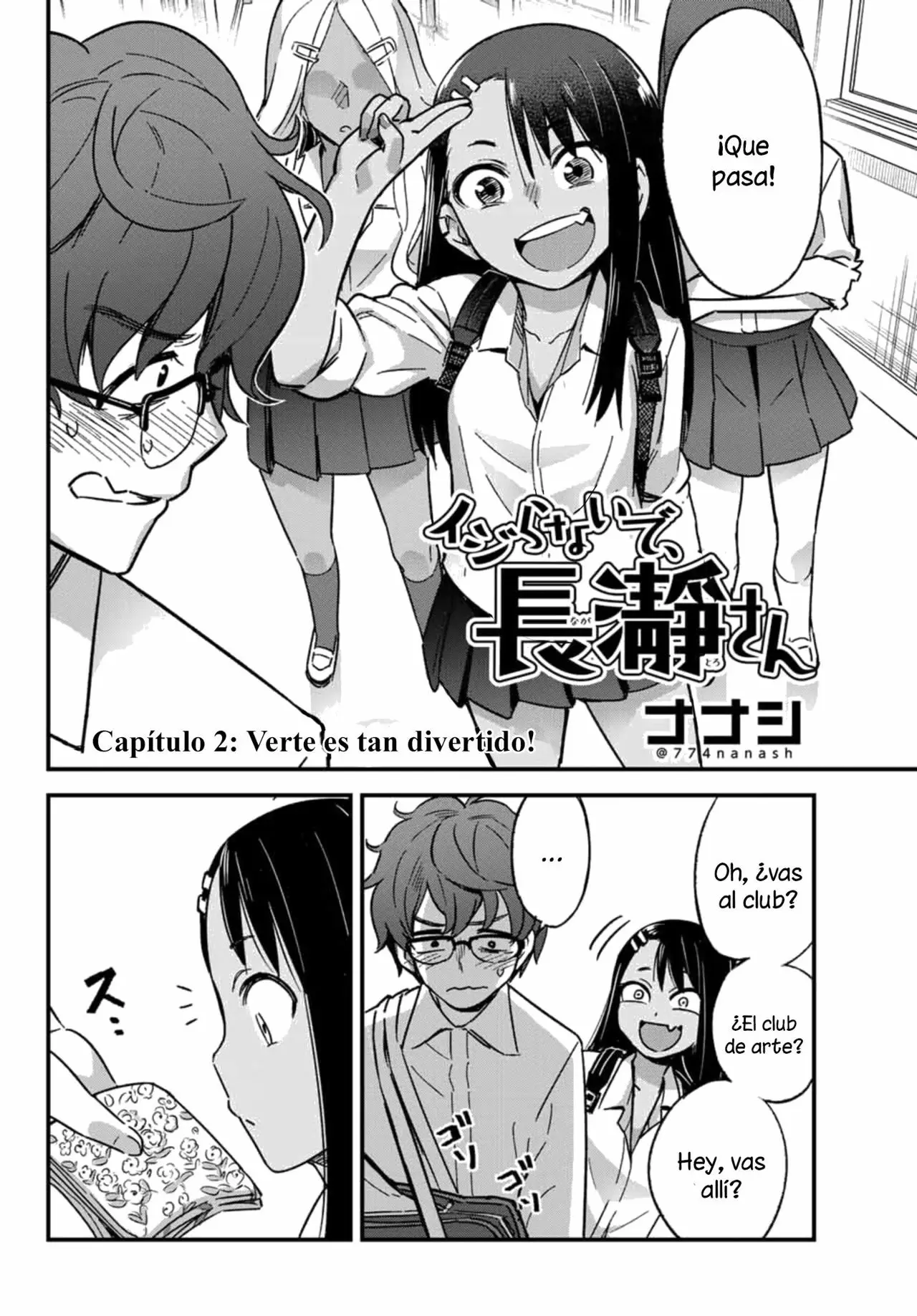 Please don't bully me, Nagatoro capítulo 2, página 3