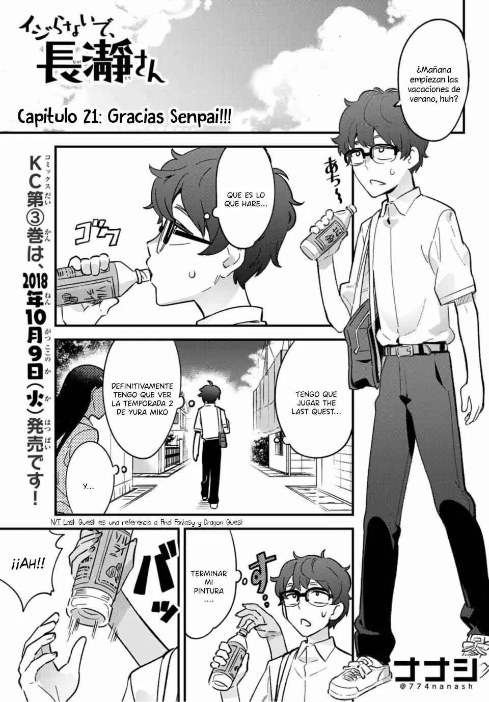 Please don't bully me, Nagatoro capítulo 22, página 2