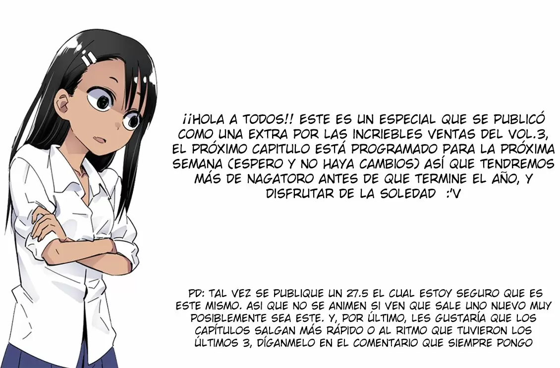 Please don't bully me, Nagatoro capítulo 28.5, página 10