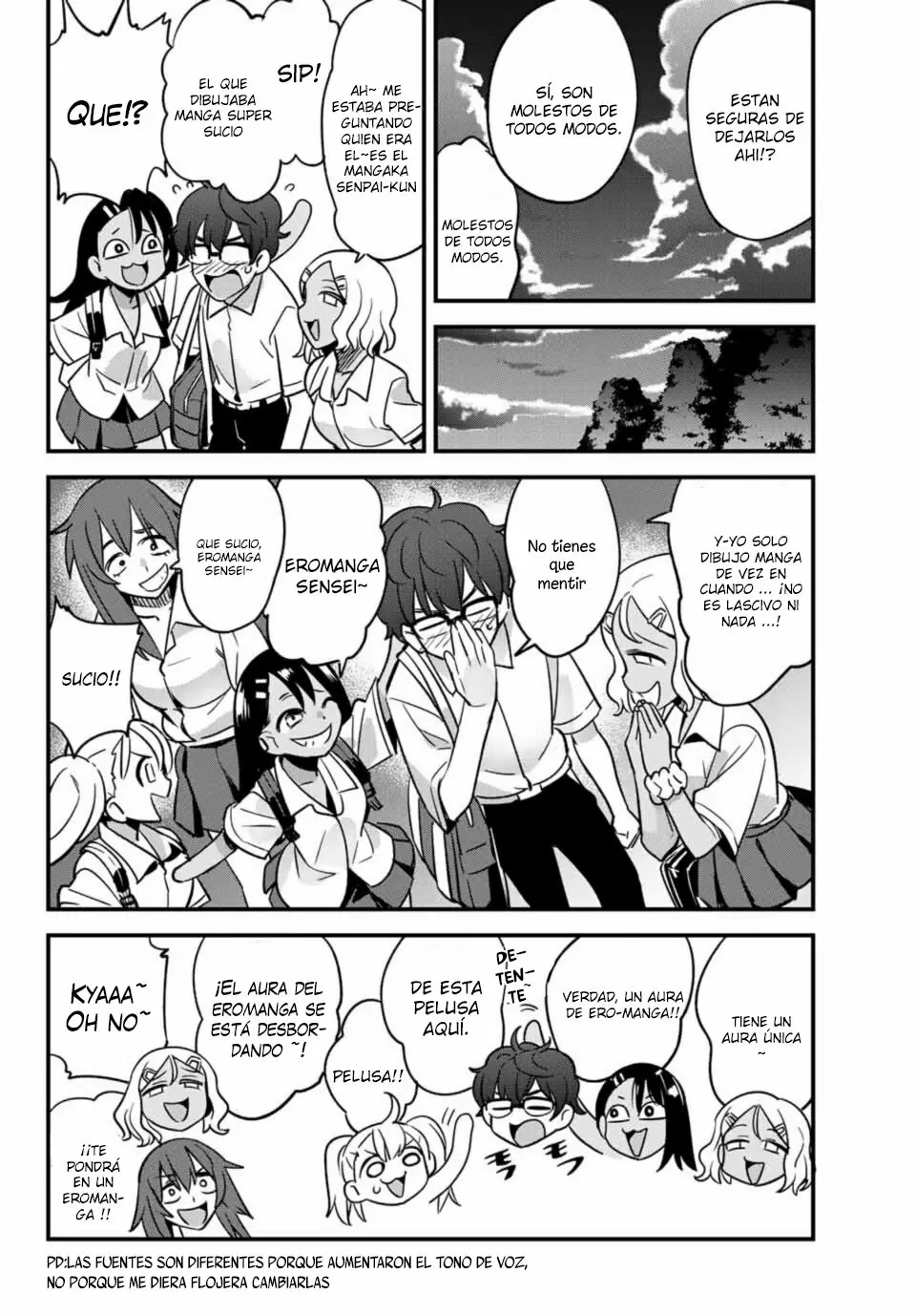 Please don't bully me, Nagatoro capítulo 28, página 15
