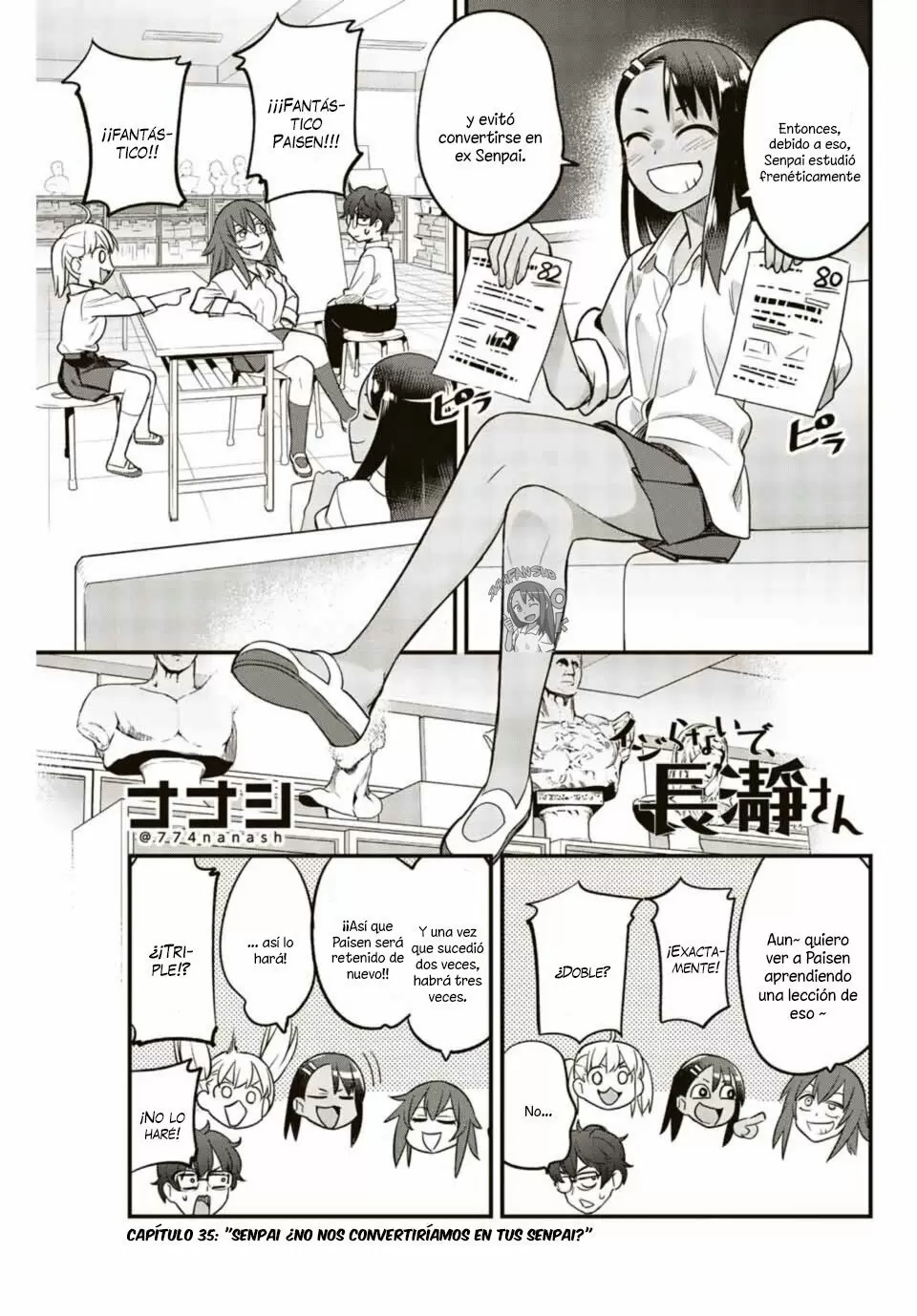 Please don't bully me, Nagatoro capítulo 36, página 3