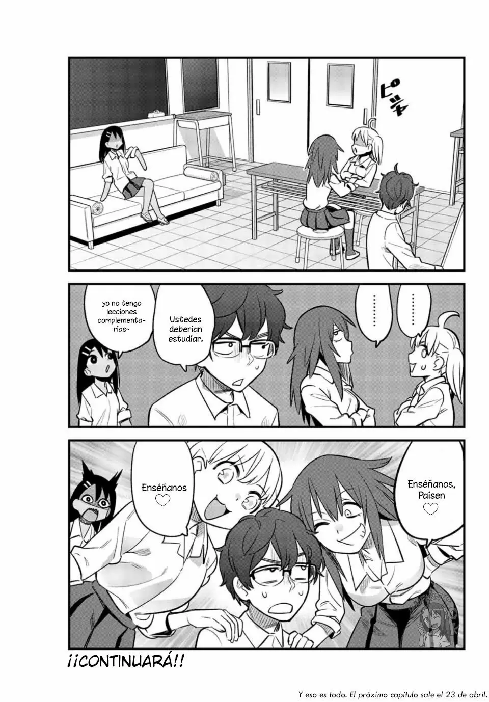 Please don't bully me, Nagatoro capítulo 36, página 11