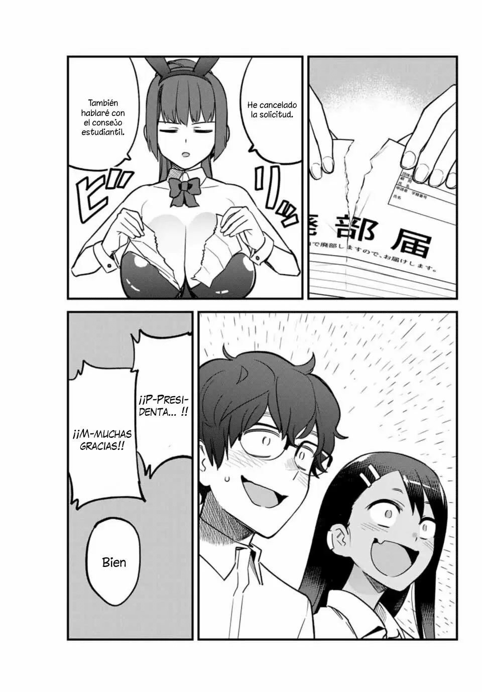 Please don't bully me, Nagatoro capítulo 47, página 17