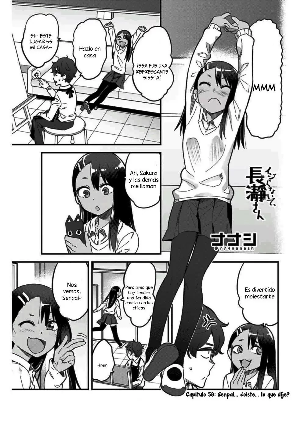 Please don't bully me, Nagatoro capítulo 59, página 2