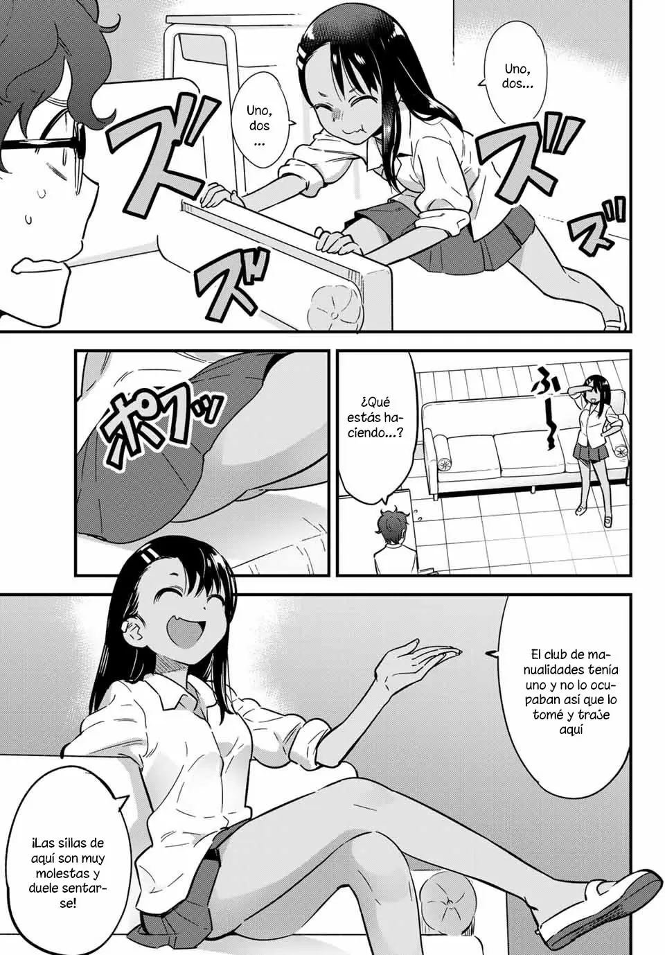 Please don't bully me, Nagatoro capítulo 8, página 4
