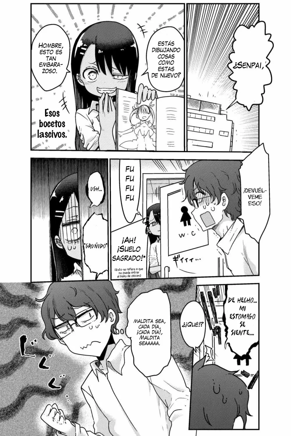 Please don't bully me, Nagatoro capítulo 80.1, página 12