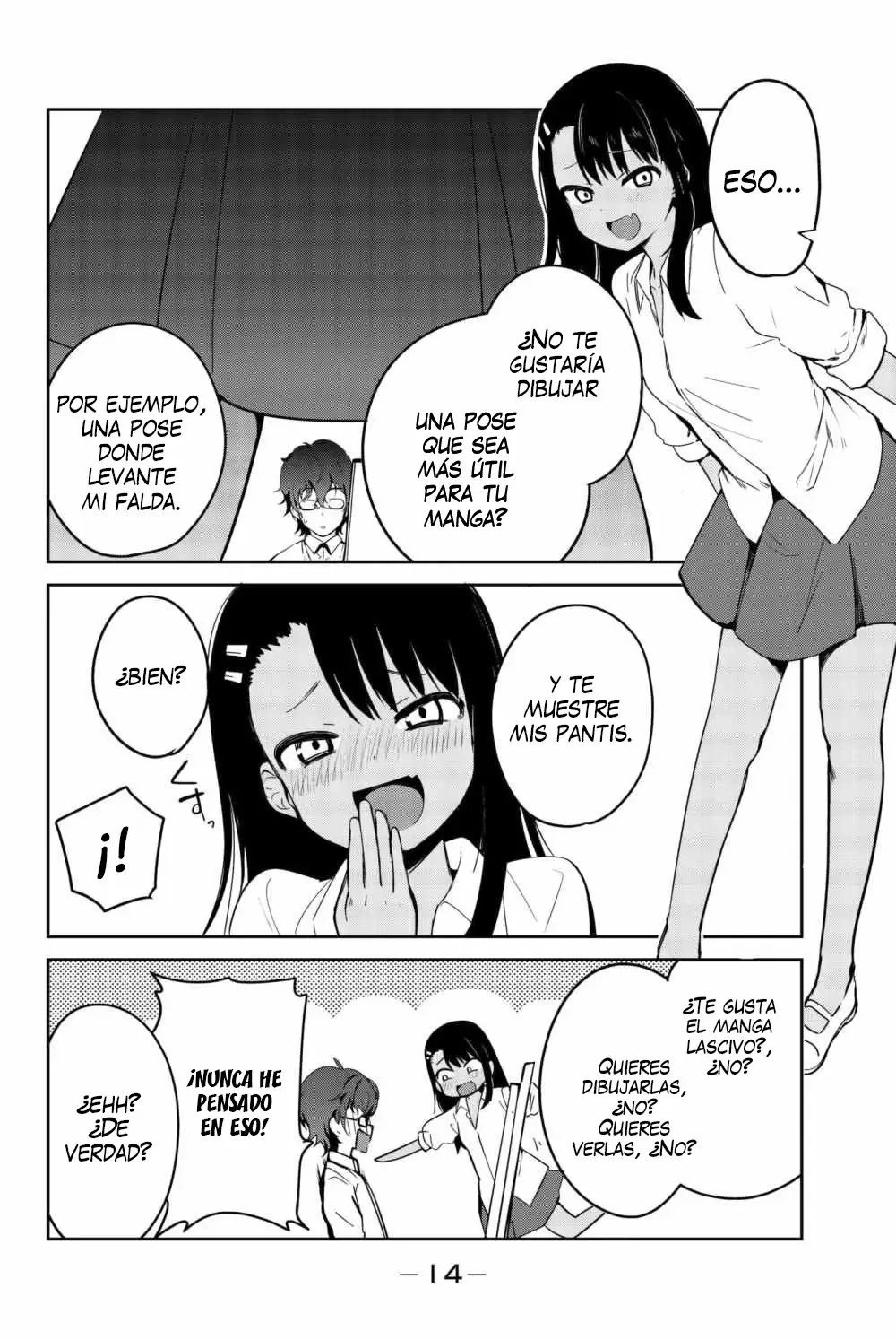 Please don't bully me, Nagatoro capítulo 80.1, página 17