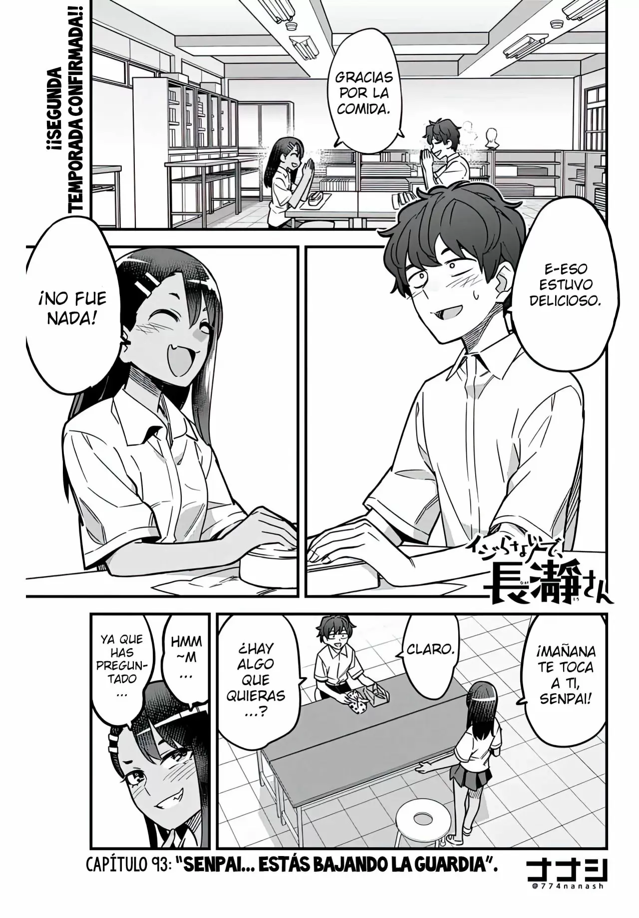 Please don't bully me, Nagatoro capítulo 94, página 3