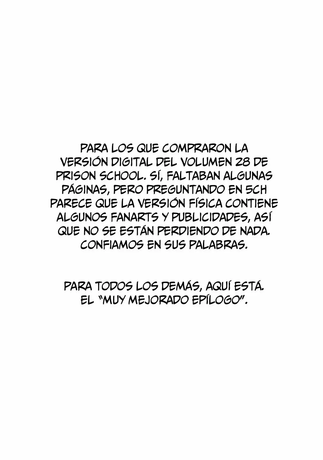 Prison School capítulo 277.50, página 3