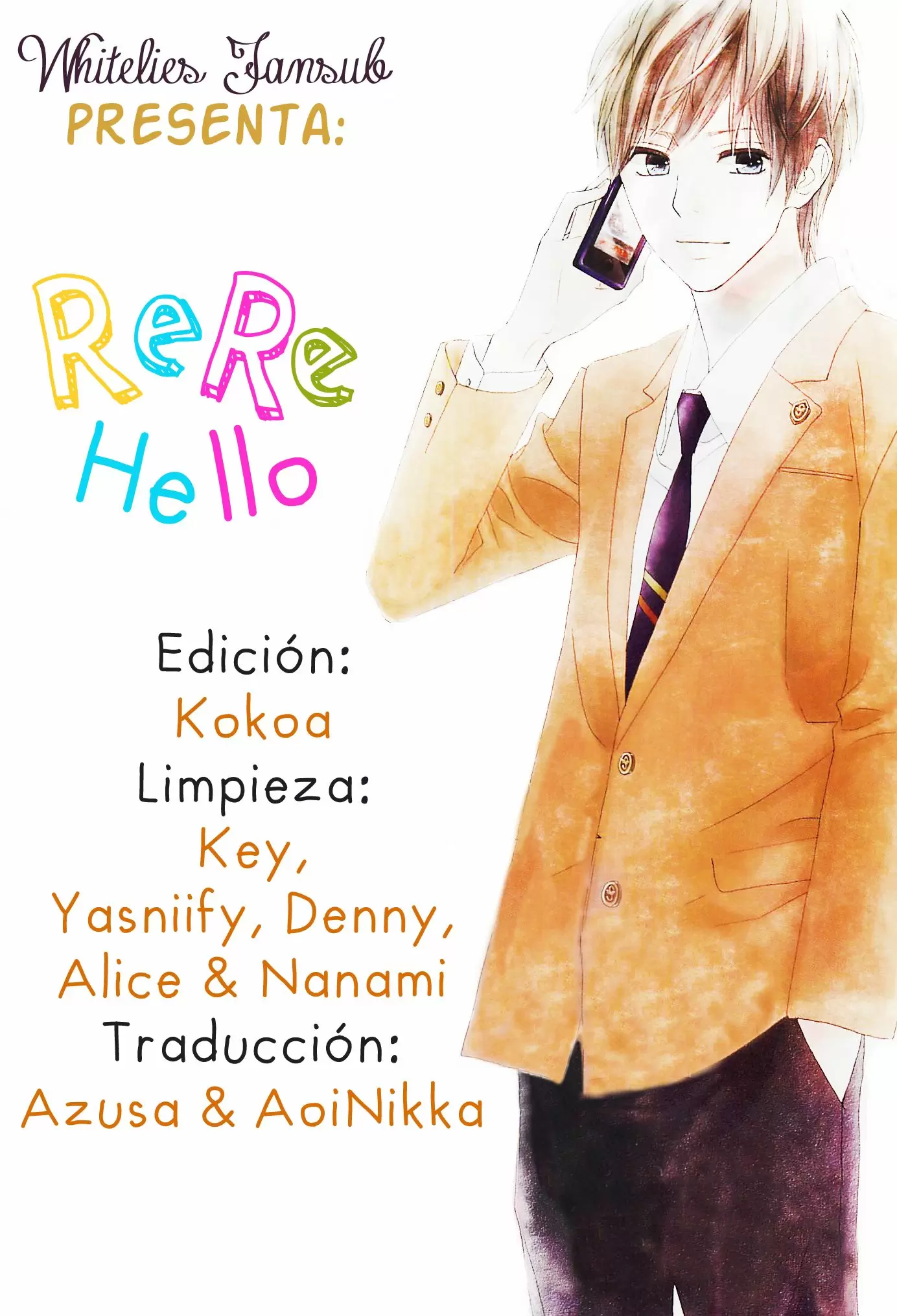 Rere Hello capítulo 1, página 1
