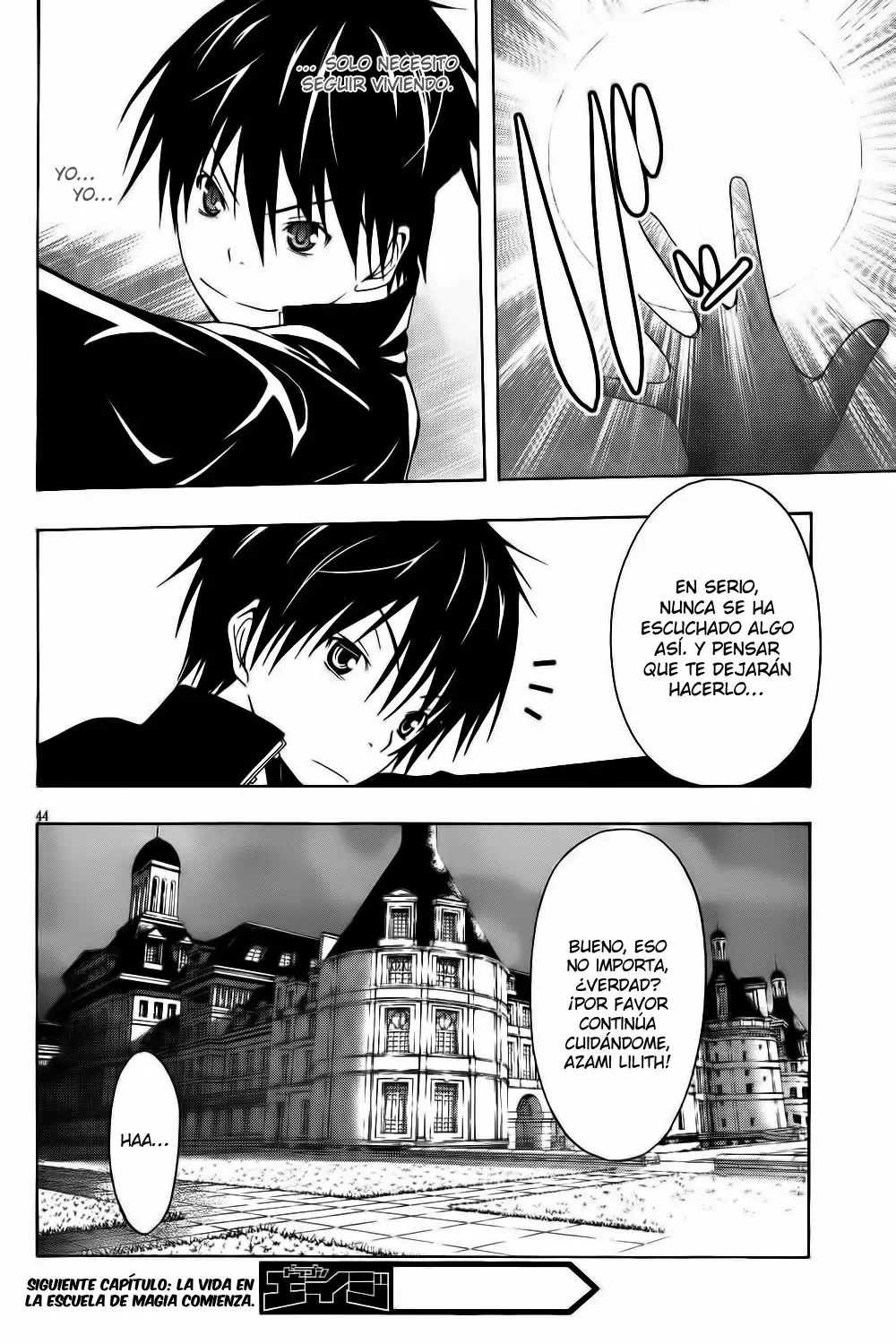 Trinity Seven capítulo 0, página 46