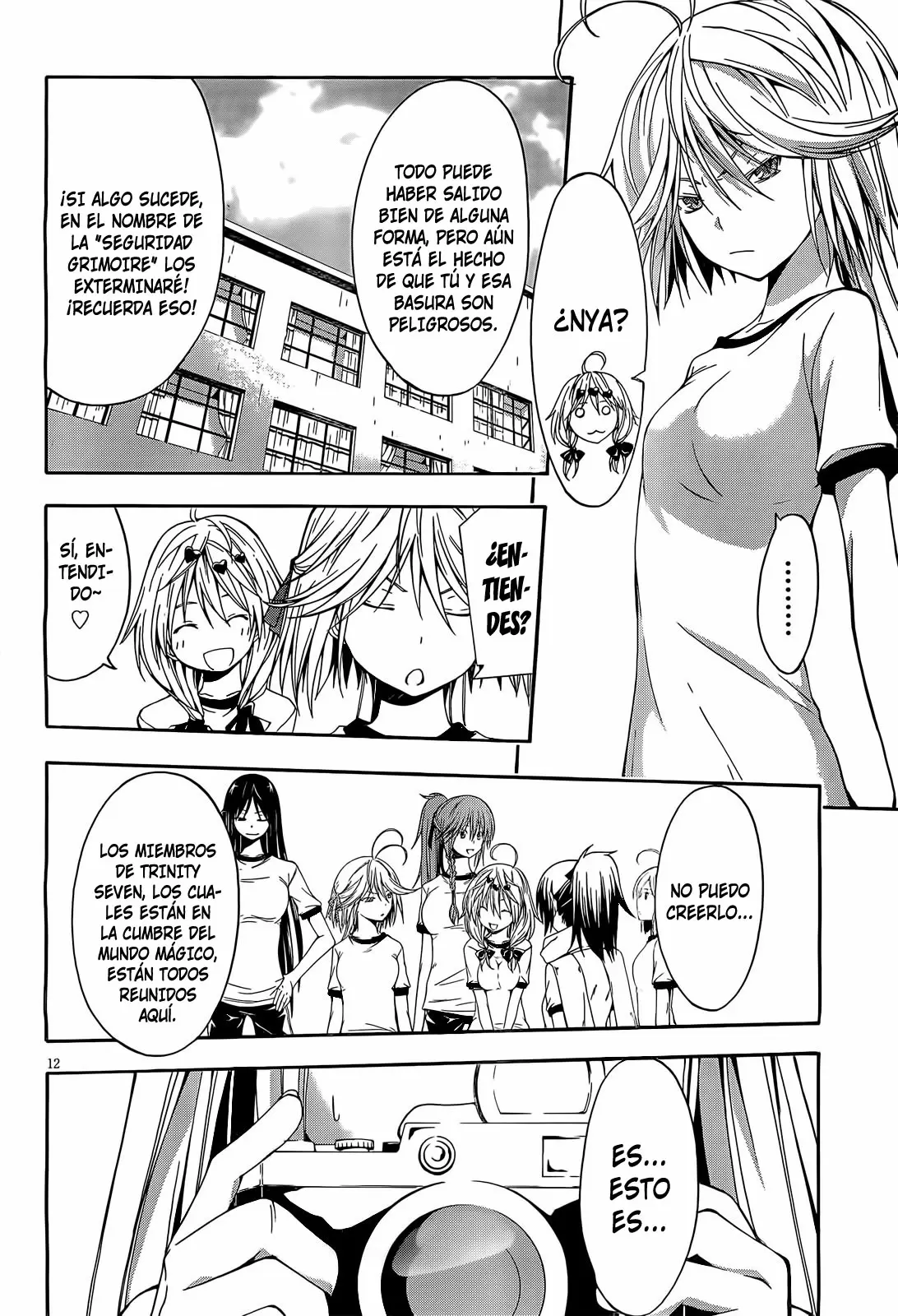Trinity Seven capítulo 10, página 12