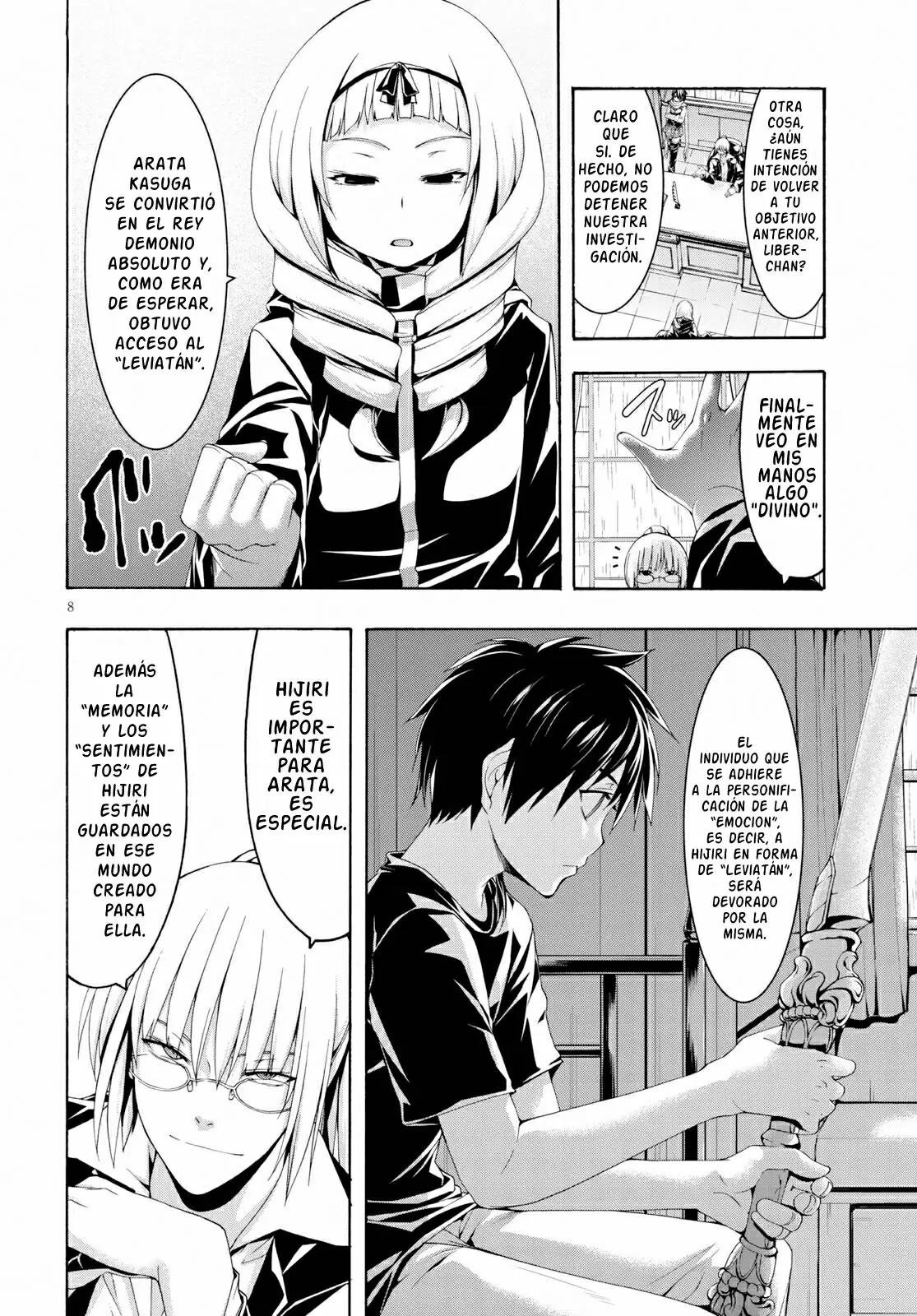 Trinity Seven capítulo 108, página 8