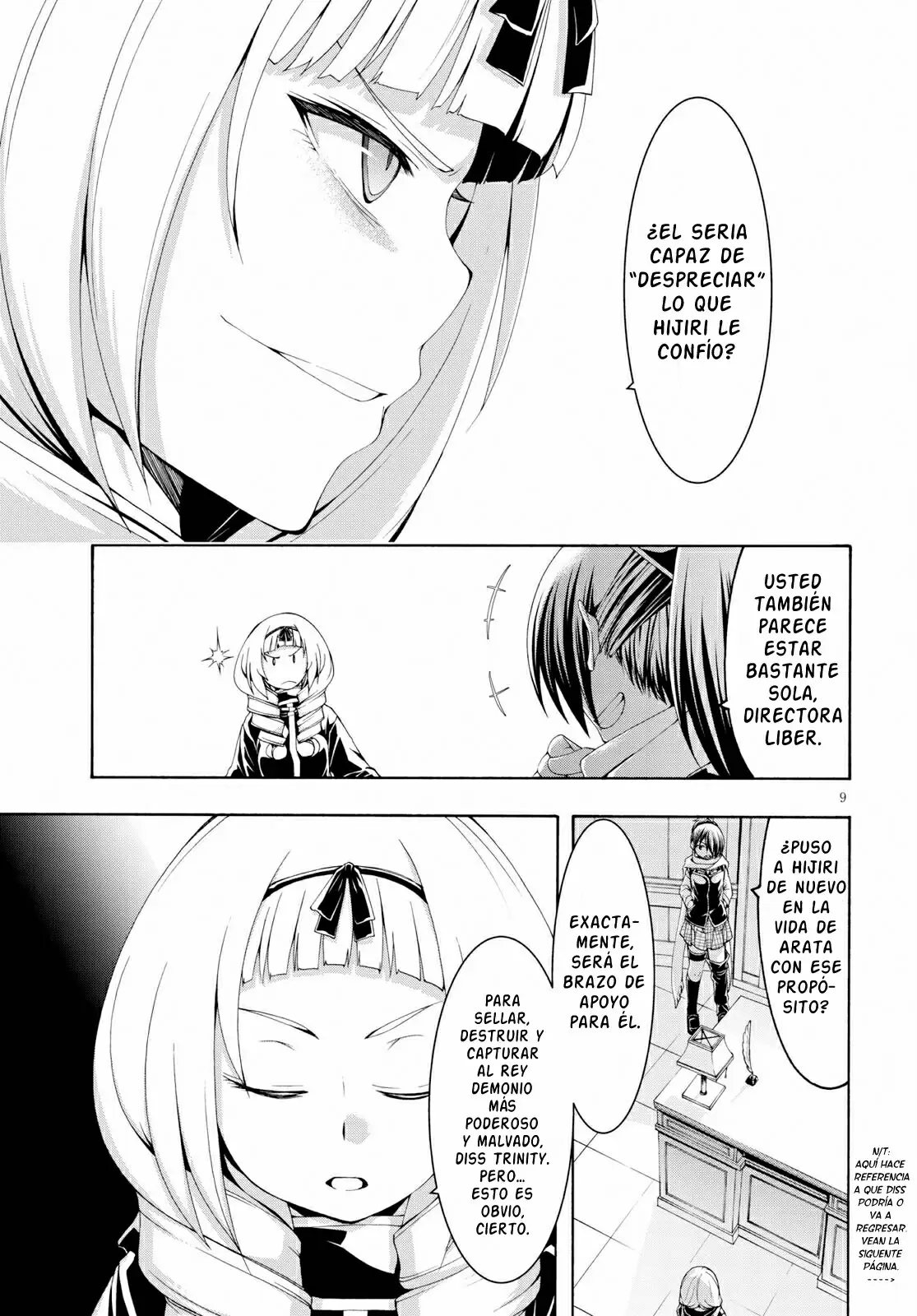 Trinity Seven capítulo 108, página 9