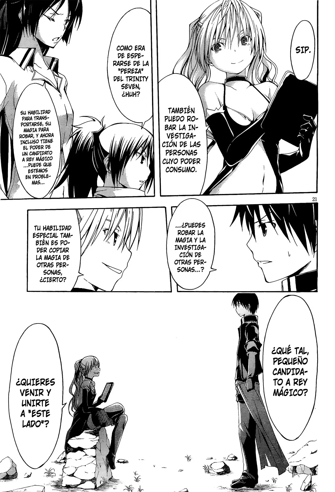 Trinity Seven capítulo 12, página 22
