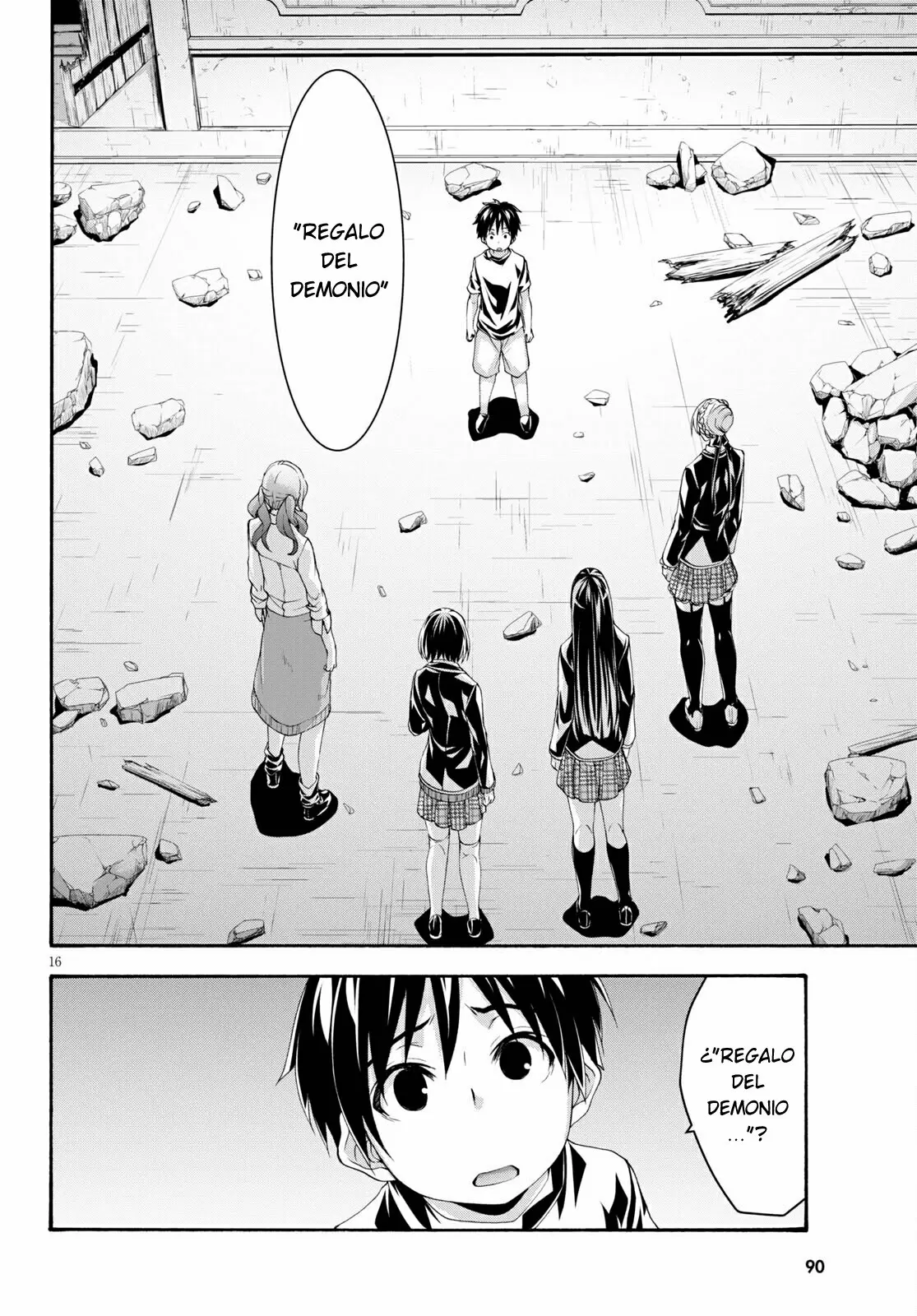 Trinity Seven capítulo 128, página 16