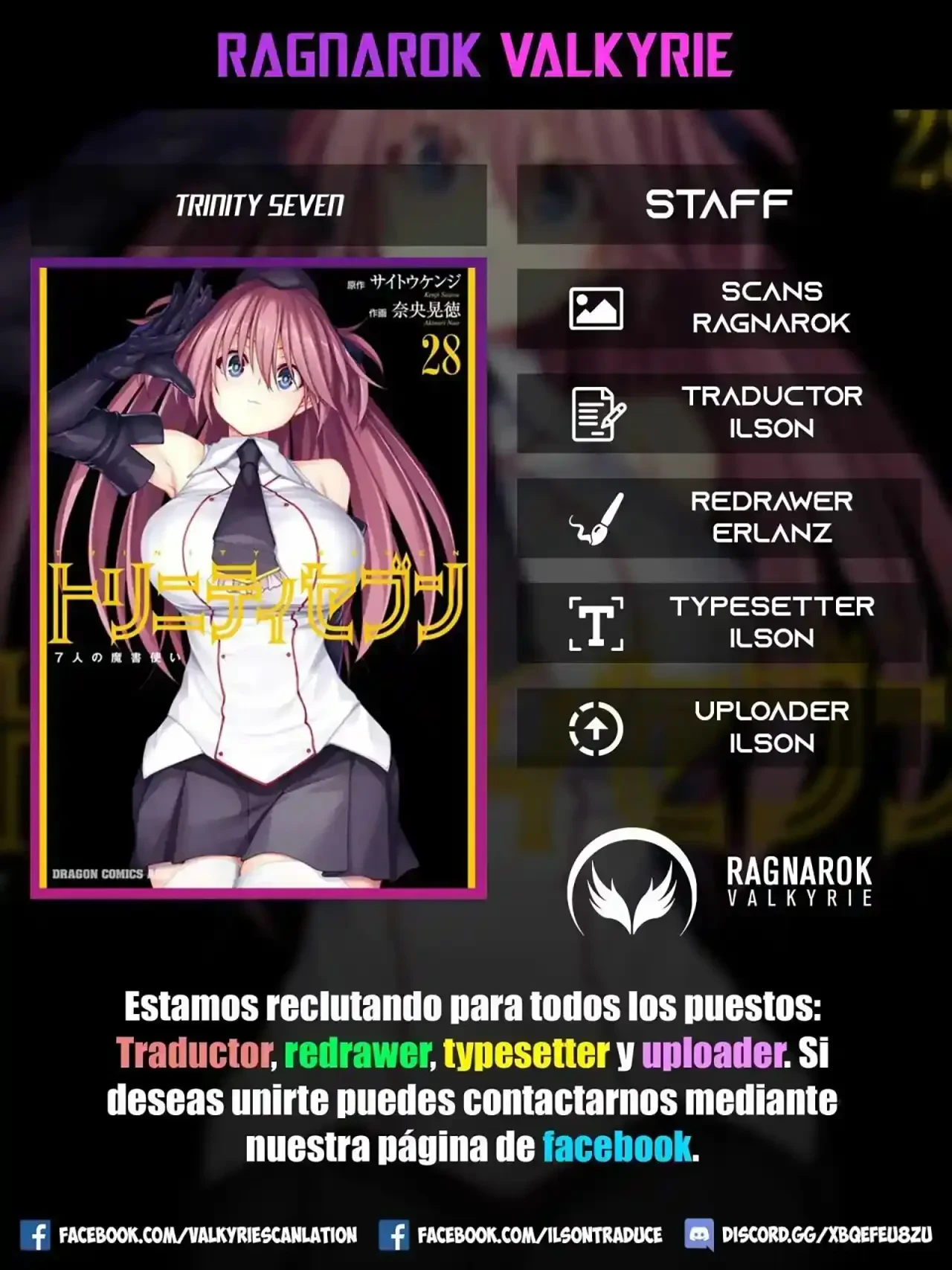 Trinity Seven capítulo 140, página 1