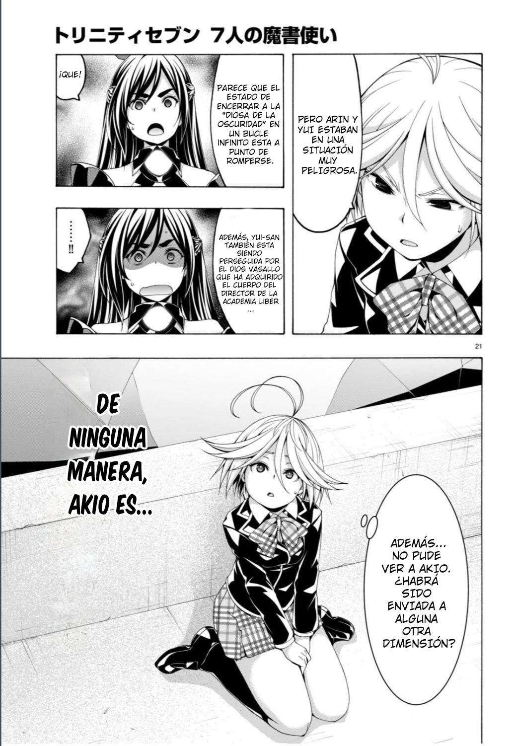 Trinity Seven capítulo 148, página 23